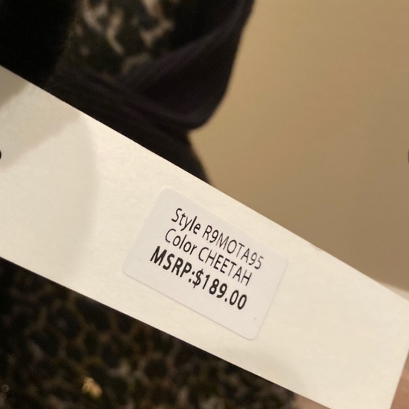 Kenneth Cole Cheetah Print Sweater Sleeve Coat - Picture 11 of 13